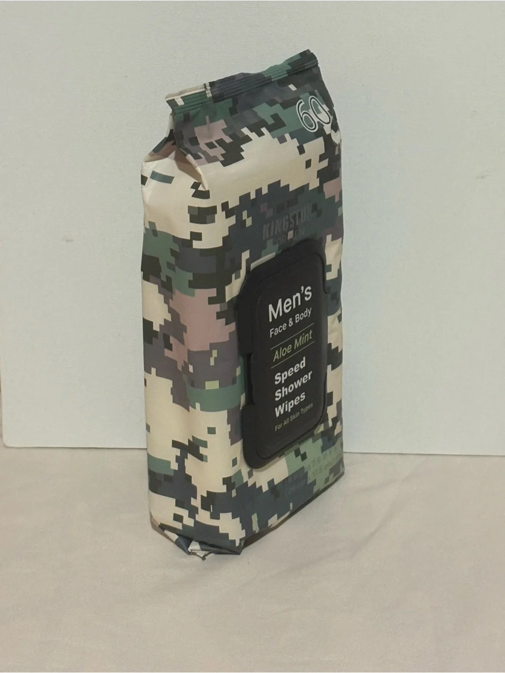 Men's Aloe Mint Speed Shower Wipes - Camouflage Pack - 60ct